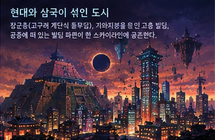 현대와 삼국이 섞인 도시
